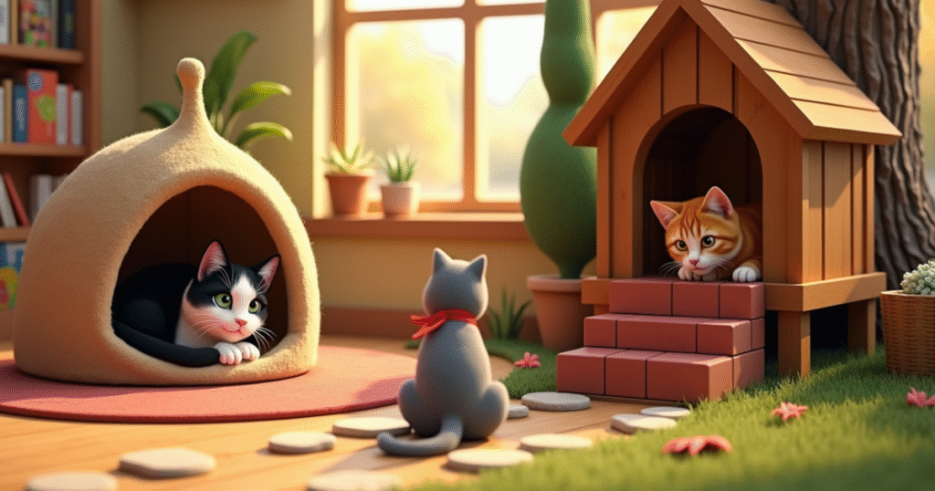 Indoor vs Outdoor Cat Houses